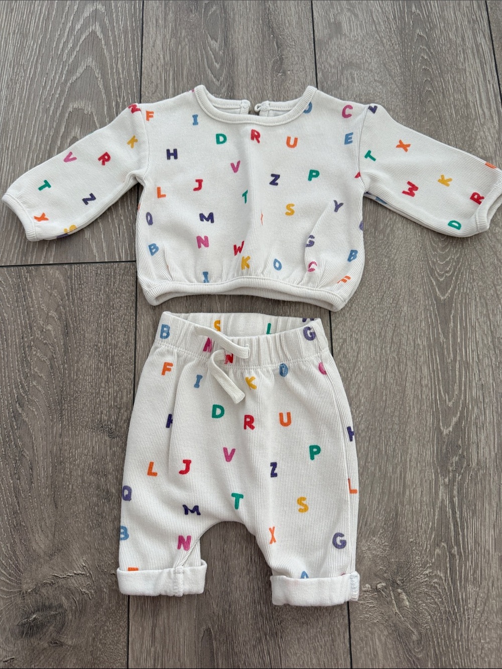 Kids Cream Alphabet Matching Set - Multicolor Letters